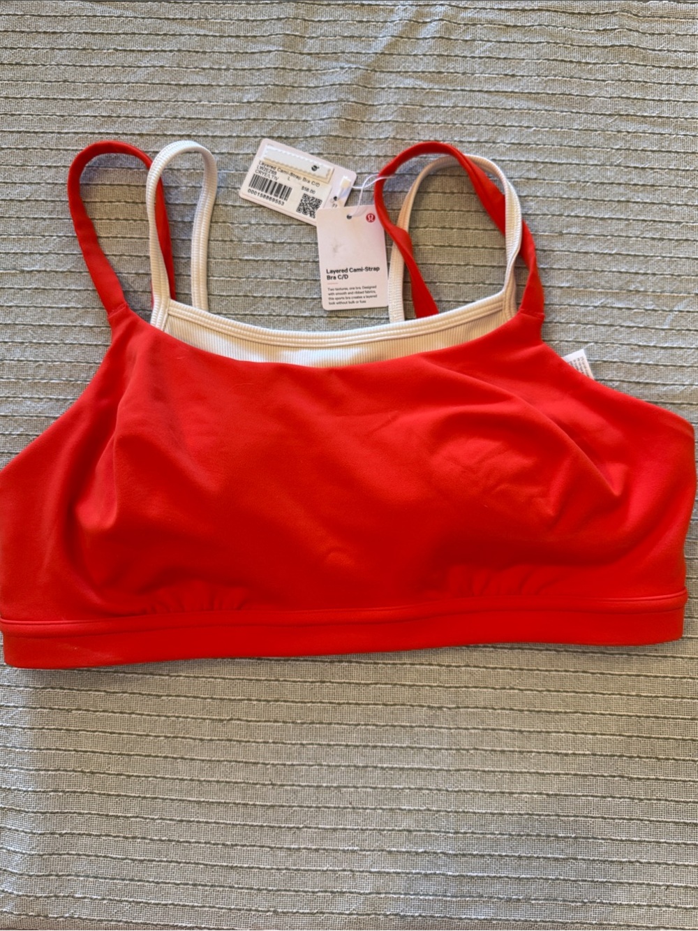 lululemon athletica Layered Cami-Strap Bra C/D color CRYE/LTIV